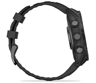 Garmin fēnix 8, 47mm, RVS body, Gorilla Glass, Grijs (Zwart)