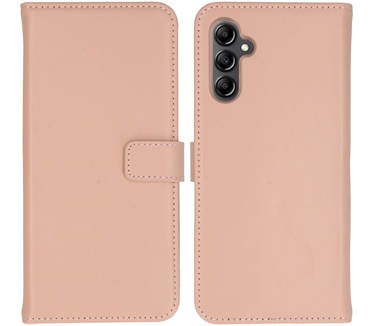 Selencia Echt Lederen Bookcase Samsung Galaxy A14 (5G) - Dusty Pink