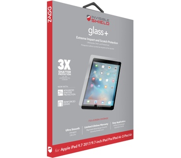 Zagg InvisibleShield Glass+ Screenprotector Apple iPad Air/Air 2/Pro 9.7/iPad 2017/iPad 2018