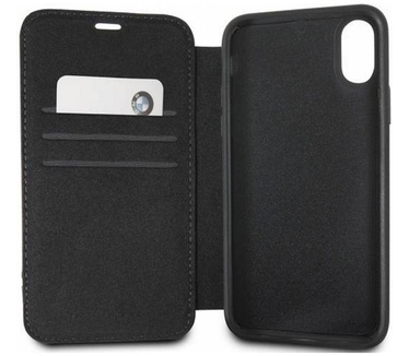 BMW Signature Leather BookCase - iPhone XS Max (6.5'') - Zwart  Zwart