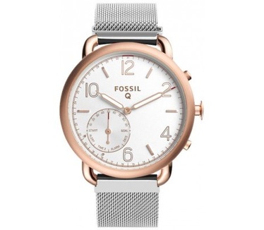 qMust Milanees armband voor Fossil Q Tailor Hybrid - Silver