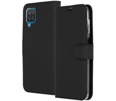 Accezz Wallet Softcase Bookcase Samsung Galaxy A12 - Zwart