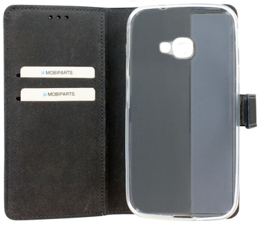 Mobiparts Premium Wallet TPU Case Samsung Galaxy Xcover 4 Black