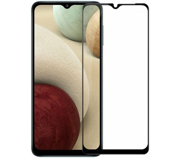 Tacticals 9H Tempered Glass 5D - Samsung Galaxy A12 - Zwart