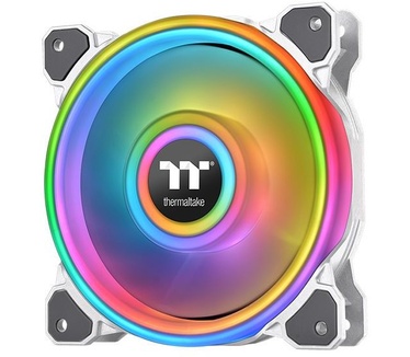 Thermaltake Riing Quad 12 RGB Single Fan Wit, 120mm, 120mm