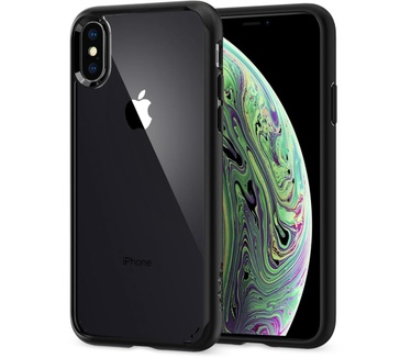 Spigen Ultra Hybrid Case Matte Black iPhone XS (063CS25116) (iPhone XS) Zwart