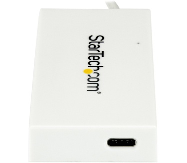 Startech.com 4 poorts USB-C hub USB-C naar 1x USB-C en 3x USB-A USB 3.0 hub wit
