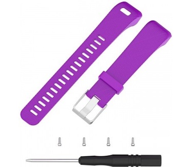 Just in Case Sportbandje voor Garmin Vivosmart HR Plus - Paars