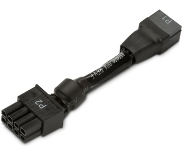 HP 6pin to 8pin Power Supply Adapter Zwart