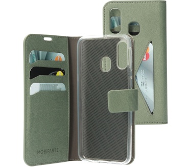 Mobiparts Classic Wallet Case Galaxy A40 Stone Green