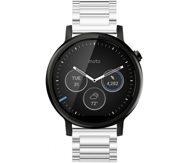 qMust Metalen armband voor Motorola Moto 360 46mm Men (2nd gen) - Silver