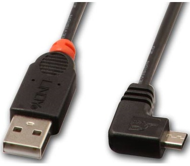 Lindy 2m, USB 2.0 A/Micro USB B, 90°, M/M