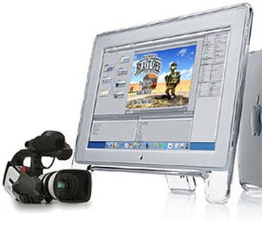 Apple PowerMac met LCD display en camera (groot)