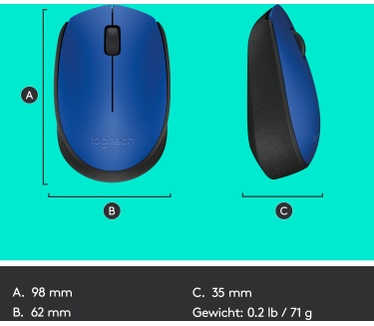 Logitech M171 Blauw