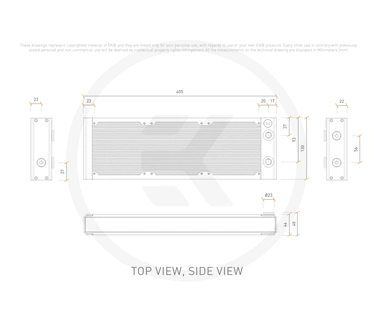 EKWB EK-Quantum Surface P360M - Zwart