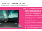 Lenovo Yoga C730 met oled-scherm