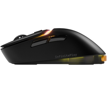 Glorious Glorious Gaming - draadloze gamingmuis Model D3 - Uitwisselbaar InfinitePlay-batterijsysteem, 8k polling, 130M click optische schakelaars, licht gewicht van 69 g, 30K DPI optische sensor, RGB - Zwart