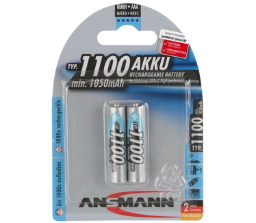 Ansmann - 2er Blister 1100mAh Professional - Micro Akku