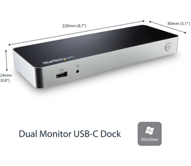 Startech.com Dual-Monitor USB-C docking station met MST 5x USB 3.0 poorten