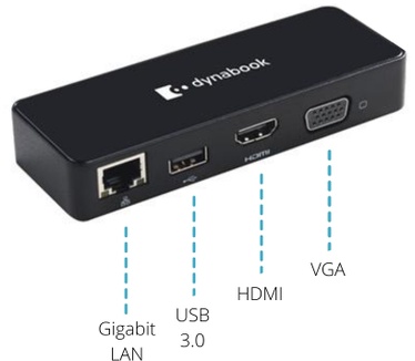 Dynabook USB-C™ to HDMI®/VGA Travel Adapter