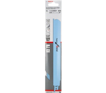 Bosch S 1126 BEF Heavy for Metal reciprozaagbladen