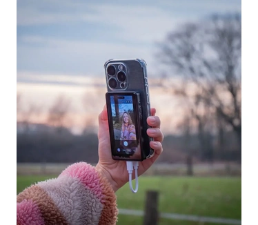 Mojogear VS3 Selfie Vlog Monitor draadloos + bedraad - Zwart