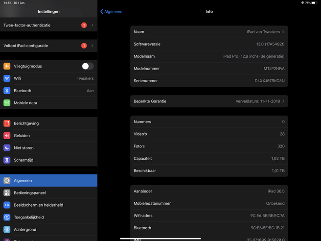 iOS 13: iPadOS instellingen