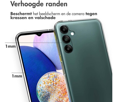 Accezz Clear Backcover Samsung Galaxy A14 (5G/4G) - Transparant
