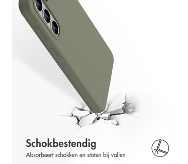 Accezz Liquid Silicone Backcover met MagSafe Samsung Galaxy S26 Plus - Cooper Green
