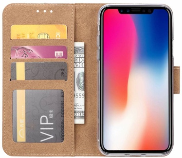 Planten print lederen Bookcase hoesje voor de Apple iPhone X - Wit (Apple iPhone X) Wit