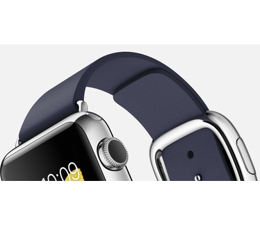 Apple Watch (moderne gesp, 38mm) Zilver (Blauw)