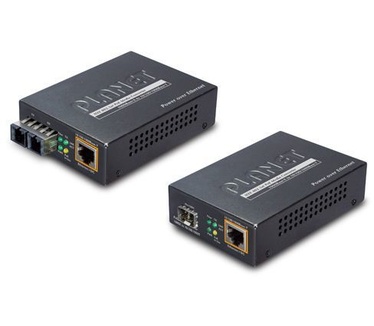 Planet GTP-805A Fiber SFP to Ethernet PoE media converter 30 Watt