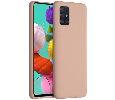 Accezz Liquid Silicone Backcover Samsung Galaxy A51 - Roze (Galaxy A51) Roze