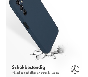 Accezz Liquid Silicone Backcover Samsung Galaxy A14 (5G) - Donkerblauw