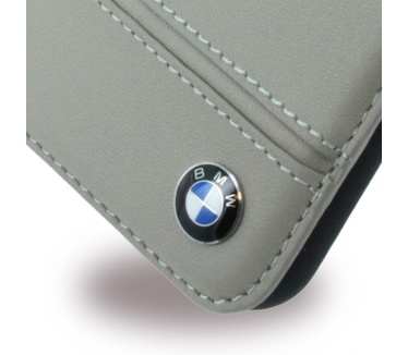 BMW Imprint Leather BookCase - Apple iPhone 7 Plus (5.5") - Taupe Bruin