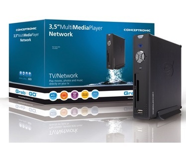 Conceptronic Grab'n'Go 3,5" Multi Media Player Network 1TB