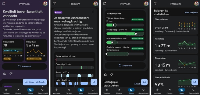Google Health - slaapinformatie