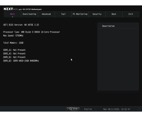 NZXT N9 X870E bios-screenshots