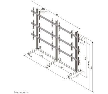 Neomounts by Newstar NeoMounts PRO verrijdbaar videowall meubel NMPRO-M33