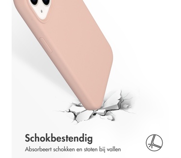 Accezz Liquid Silicone Backcover iPhone 14 - Roze