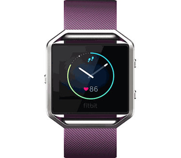 Fitbit Blaze Zilver (Paarse Band)