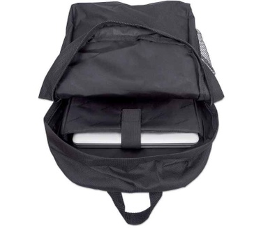 Manhattan Knappack Backpack 15.6", Black Zwart