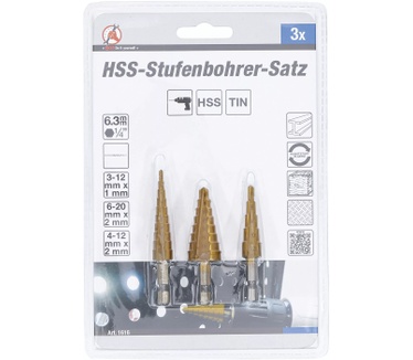 BGS technic HSS Step Drill Set