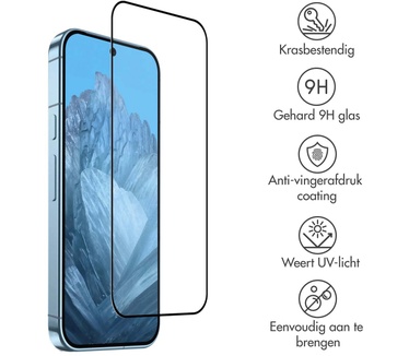 Accezz Gehard Glas Full Cover Screenprotector Google Pixel 9 / 9 Pro