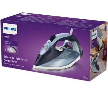 Philips 7000 Series DST7020/20 HV-stoomstrijkijzer louros-/katoenblauw