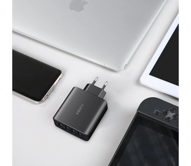 Aukey Amp 4-Port Wall Charger with Quick Charge 3.0