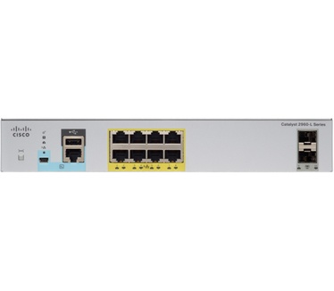 Cisco Catalyst 8Port PoE Gigabit Layer 2 Managed Switch with Dual SFP