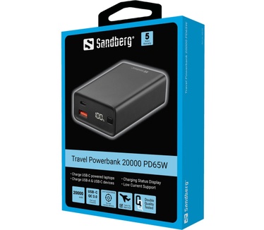 Sandberg Travel Powerbank 20000 PD65W