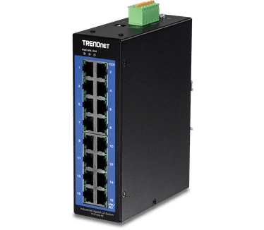 Trendnet TI-G160i-M 16-Port Switch Industrial Gigabit L2 Managed DIN-Rail