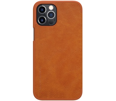 Nillkin Qin PU Book Case - Apple iPhone 12 Pro Max (6.7") - Bruin Bruin